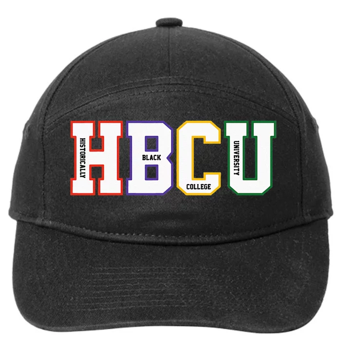 Historically Black College University Student HBCU Made 7-Panel Snapback Hat