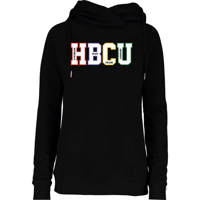 Historically Black College University Student HBCU Made Womens Funnel Neck Pullover Hood