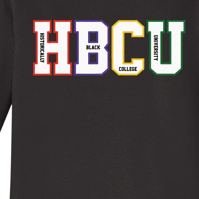 Historically Black College University Student HBCU Made Baby Long Sleeve Bodysuit