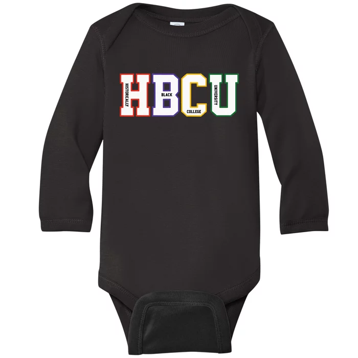 Historically Black College University Student HBCU Made Baby Long Sleeve Bodysuit