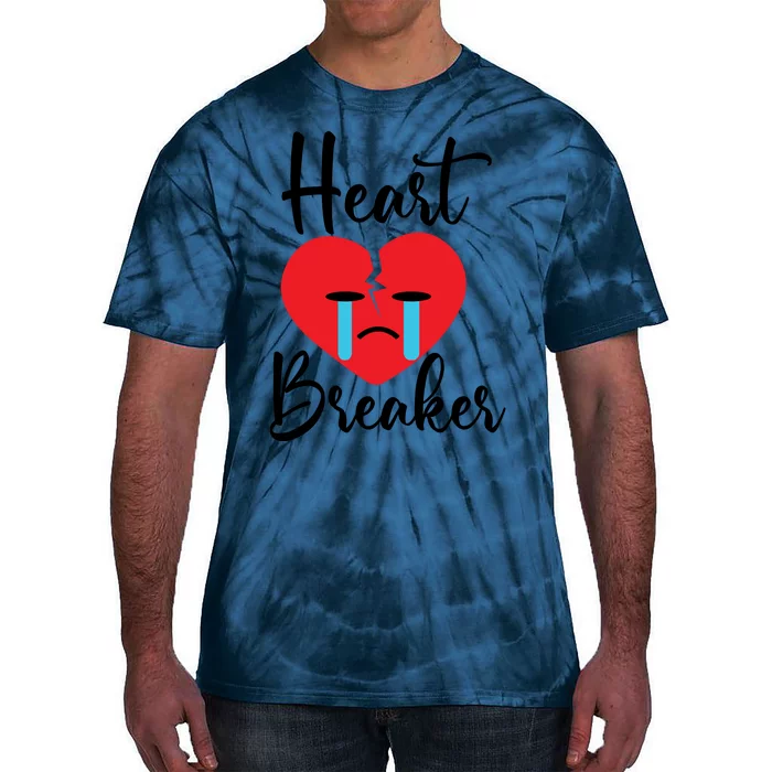 Heart Breaker Crying Heart Valentines Day Tie-Dye T-Shirt