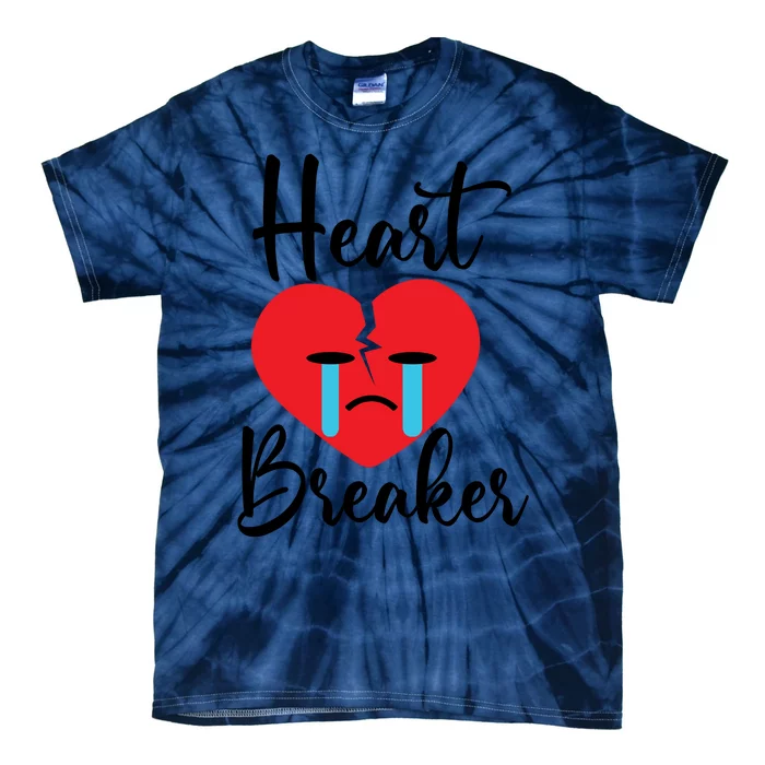 Heart Breaker Crying Heart Valentines Day Tie-Dye T-Shirt