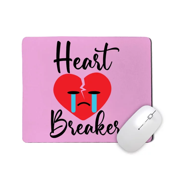 Heart Breaker Crying Heart Valentines Day Mousepad