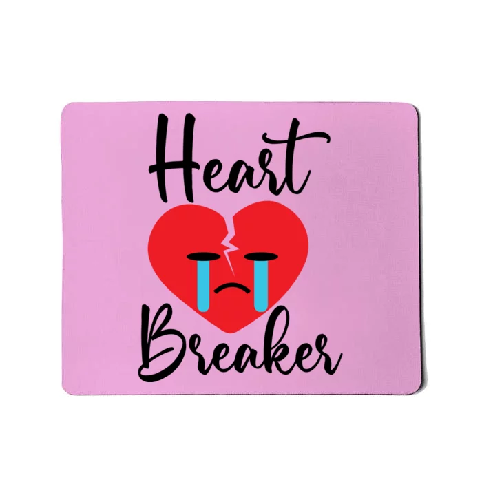 Heart Breaker Crying Heart Valentines Day Mousepad