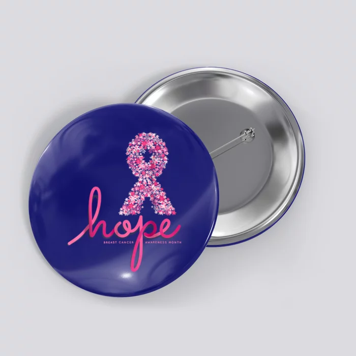 Hope Breast Cancer Awareness Month Great Gift Button