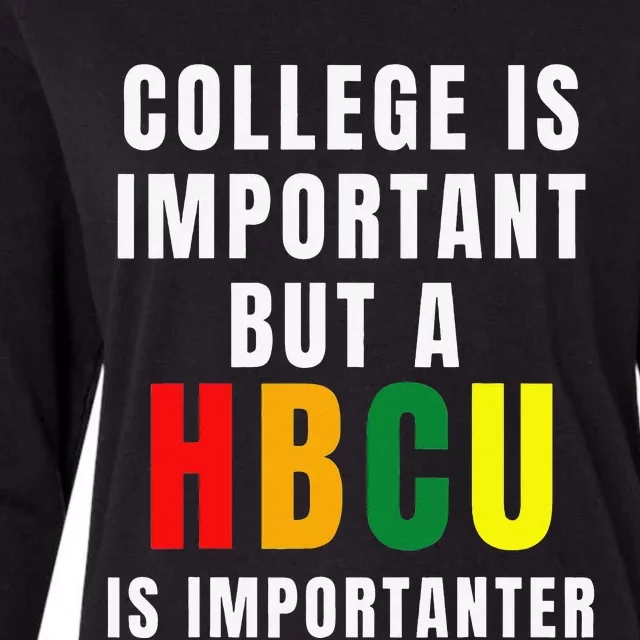 Historically Black College University Student HBCU Novelty Womens Cotton Relaxed Long Sleeve T-Shirt