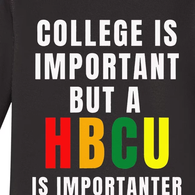 Historically Black College University Student HBCU Novelty Baby Long Sleeve Bodysuit