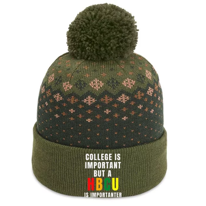 Historically Black College University Student HBCU Novelty The Baniff Cuffed Pom Beanie