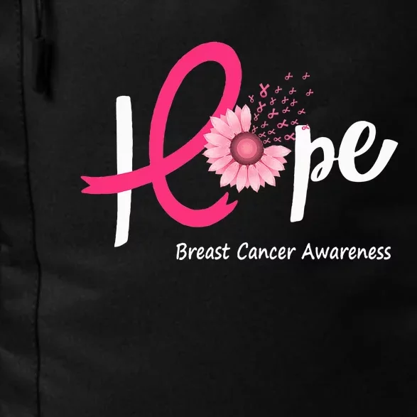 Hope Breast Cancer P.I.N.K Ribbons Sunflower Daily Commute Backpack