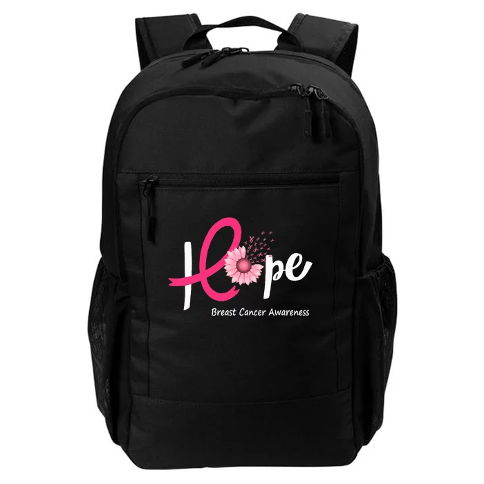 Hope Breast Cancer P.I.N.K Ribbons Sunflower Daily Commute Backpack