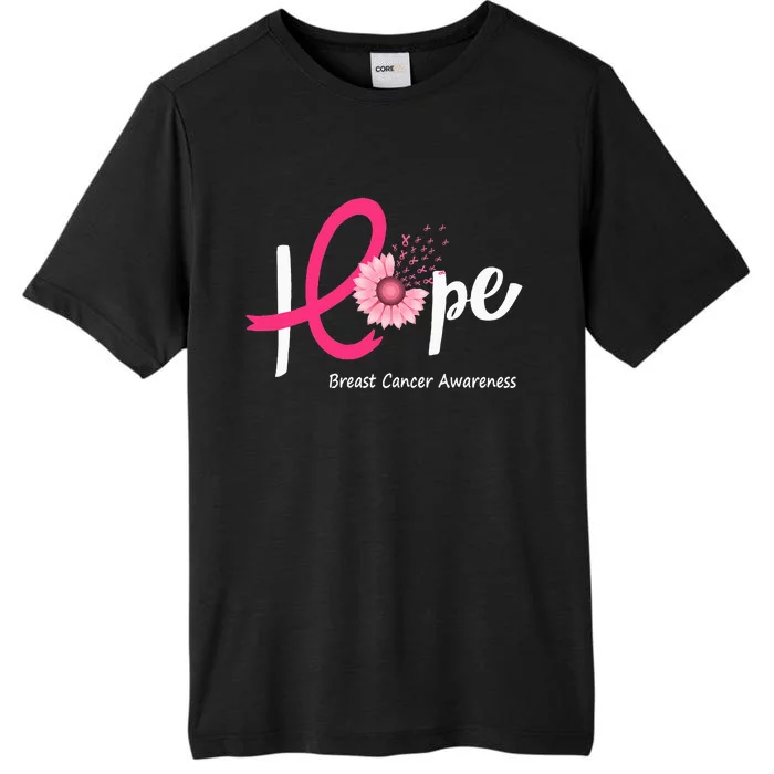 Hope Breast Cancer P.I.N.K Ribbons Sunflower ChromaSoft Performance T-Shirt