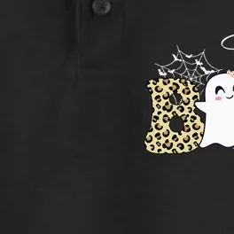 Hey Boo Cute Ghost Pumpkin Face Halloween Dry Zone Grid Performance Polo