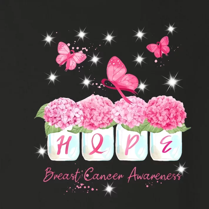 Hope Breast Cancer Awareness Toddler Long Sleeve Shirt