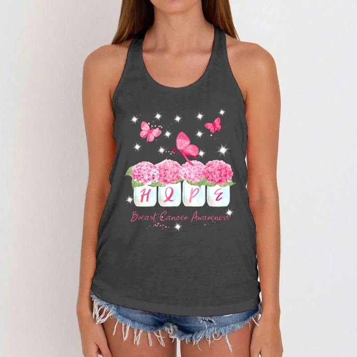 Hope Breast Cancer Awareness Women's Knotted Racerback Tank