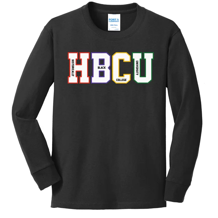 Historically Black College University Student HBCU Made Kids Long Sleeve Shirt