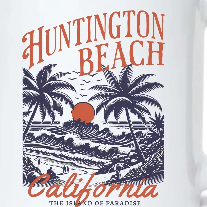 Huntington Beach California Black Color Changing Mug