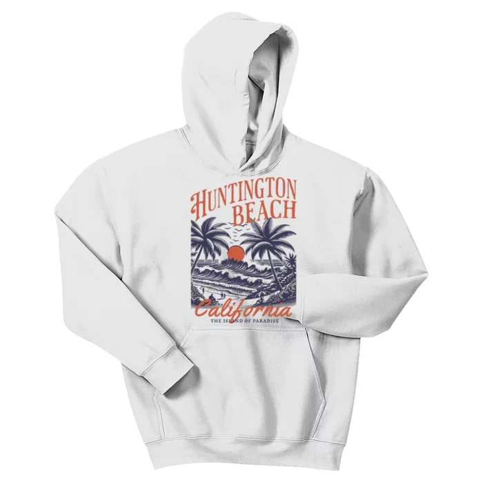 Huntington Beach California Kids Hoodie