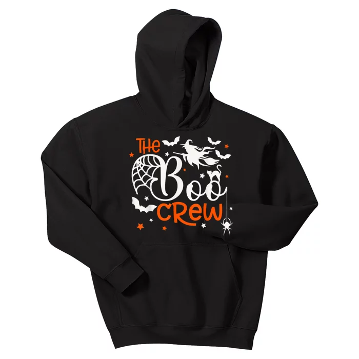 Halloween Boo Crew Witch Bats & Spiders Trick Or Treat Kids Hoodie