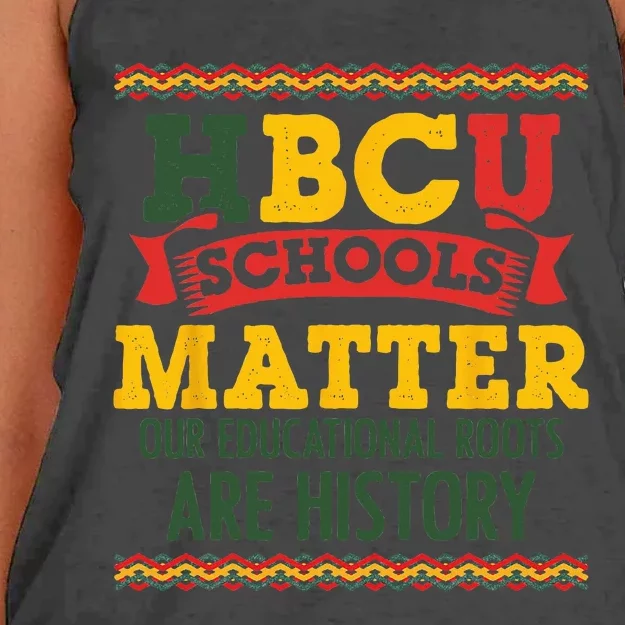 HBCU Black College School Matters African American Student Women's Knotted Racerback Tank