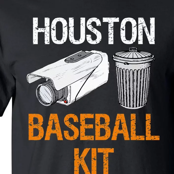 Houston Baseball Camera And Trash Can Gag For Men And Women Tall T-Shirt