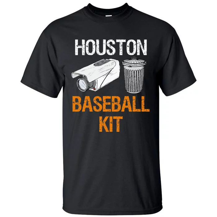 Houston Baseball Camera And Trash Can Gag For Men And Women Tall T-Shirt