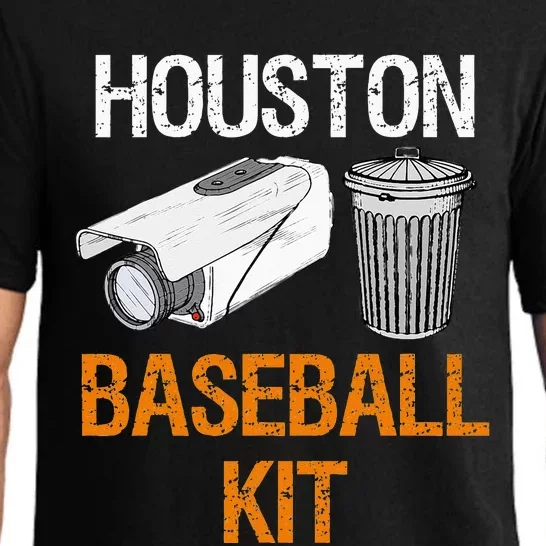 Houston Baseball Camera And Trash Can Gag For Men And Women Pajama Set