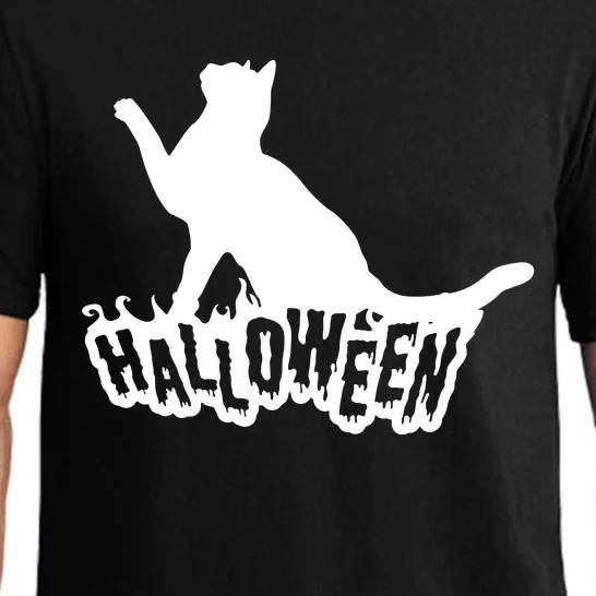 Halloween Black Cat Pajama Set