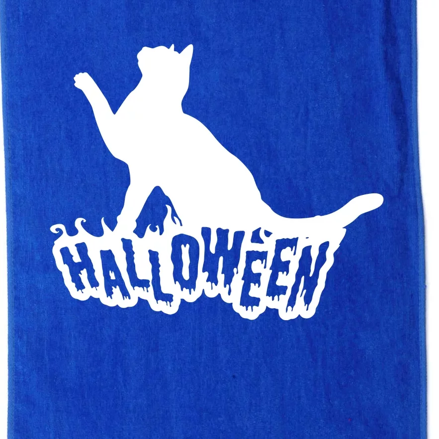 Halloween Black Cat Platinum Collection Golf Towel