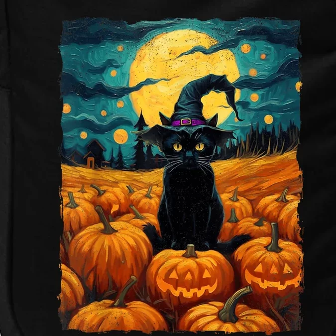 Halloween Black Cat Van Gogh Witch Kawaii Pumpkin Impact Tech Backpack