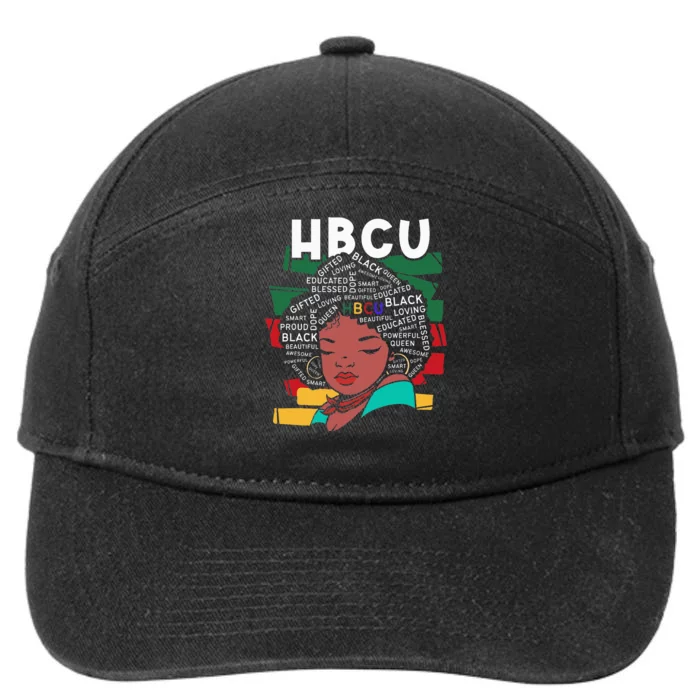 Historical Black College HBCU 7-Panel Snapback Hat