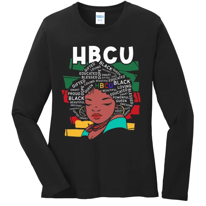 Historical Black College HBCU Ladies Long Sleeve Shirt