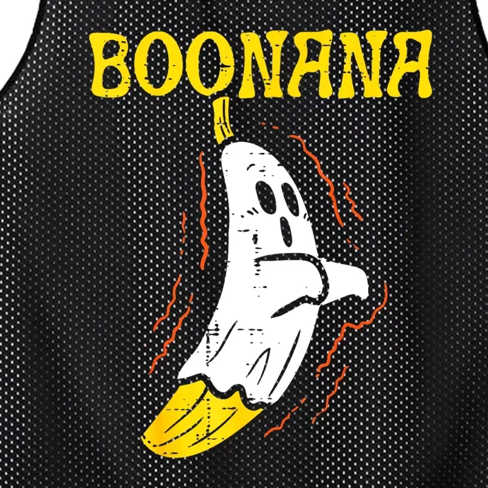 Halloween Boonana Cute Ghost Funny Banana Costume Gift Mesh Reversible Basketball Jersey Tank