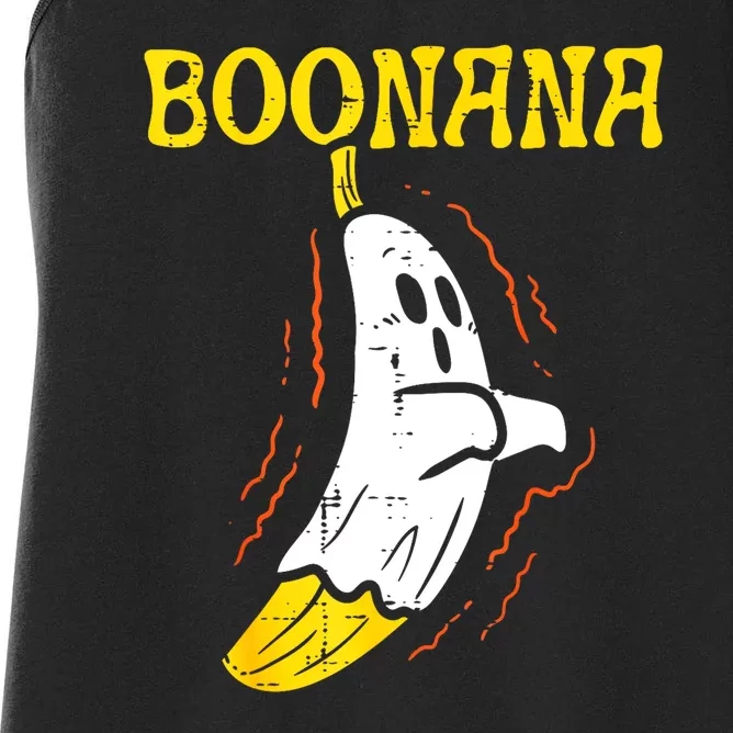 Halloween Boonana Cute Ghost Funny Banana Costume Gift Women's Racerback Tank