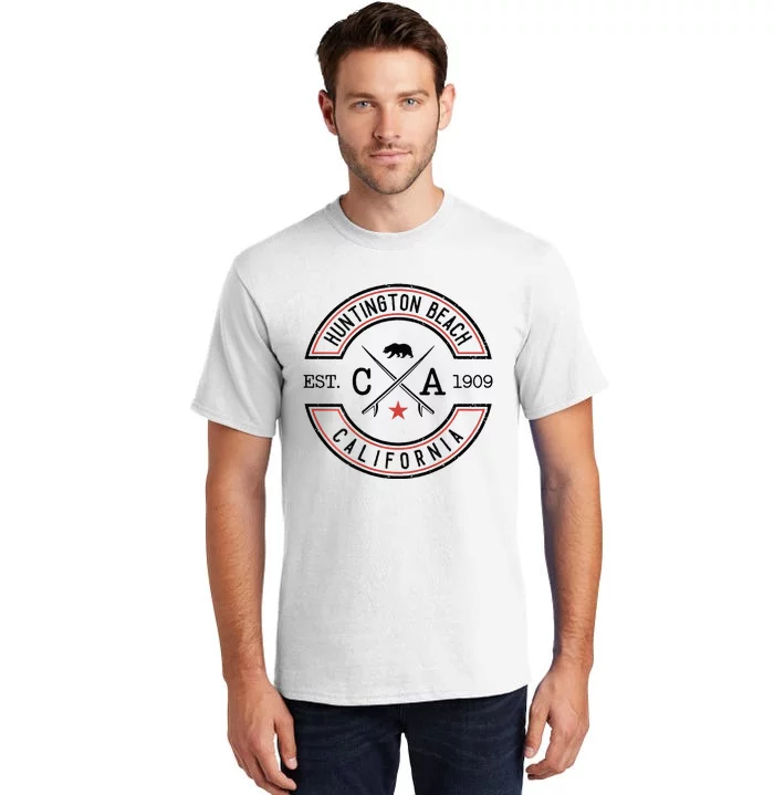 Huntington Beach California Ca Retro Surfer Tall T-Shirt