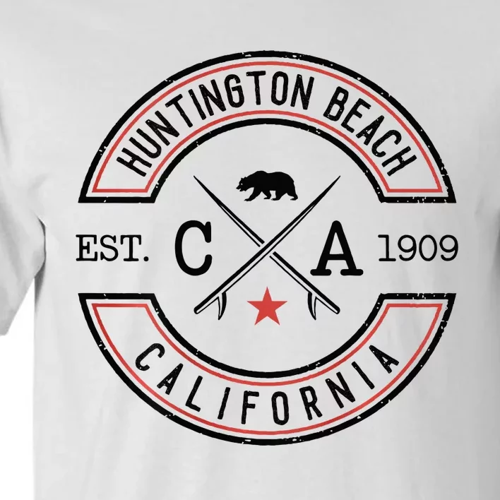 Huntington Beach California Ca Retro Surfer Tall T-Shirt