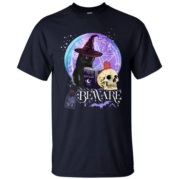 Halloween boo cute cat skull celebrate Halloween magic charm Tall T-Shirt