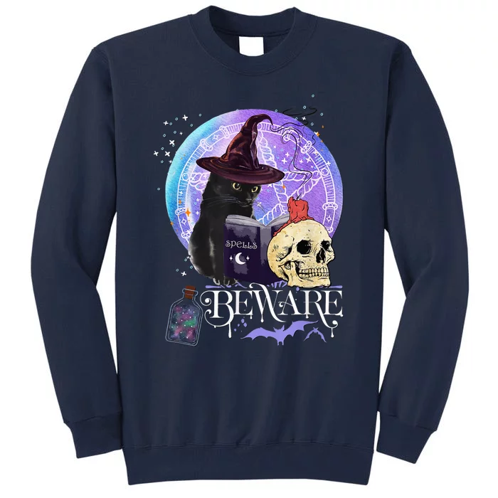 Halloween boo cute cat skull celebrate Halloween magic charm Tall Sweatshirt