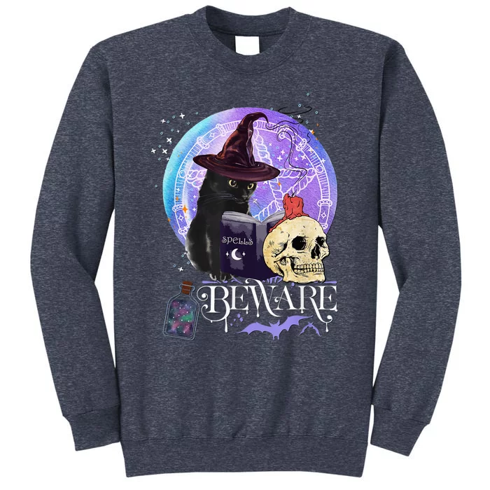 Halloween boo cute cat skull celebrate Halloween magic charm Sweatshirt