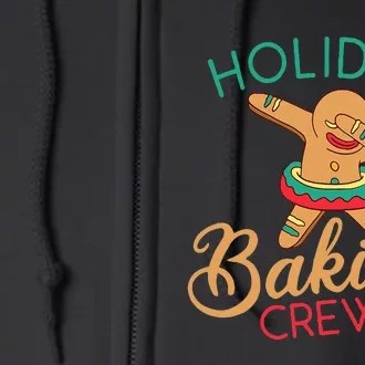 Holiday Baking Crew Xmas Christmas Full Zip Hoodie