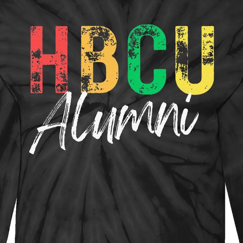 Historical Black College University Hbcu Alumni Graduate Gift Tie-Dye Long Sleeve Shirt