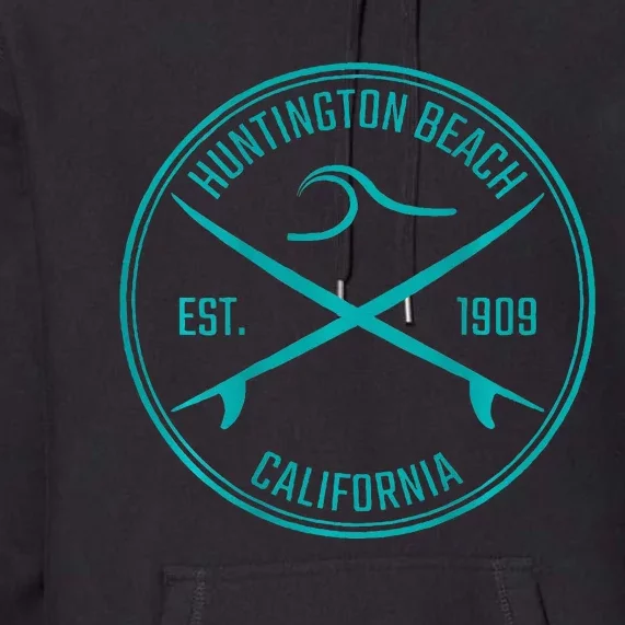 Huntington Beach California Surfer Premium Hoodie