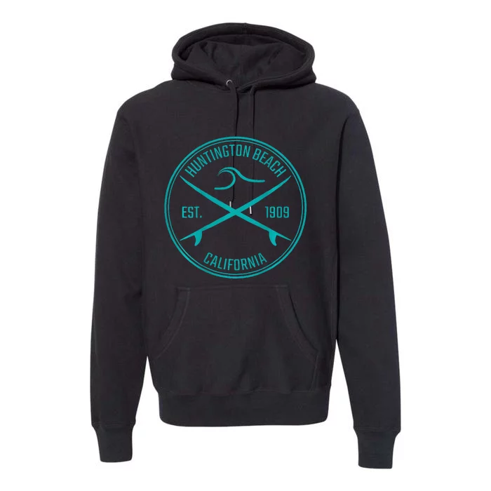 Huntington Beach California Surfer Premium Hoodie