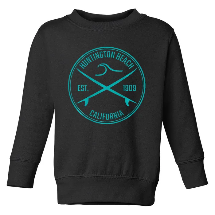 Huntington Beach California Surfer Toddler Sweatshirt