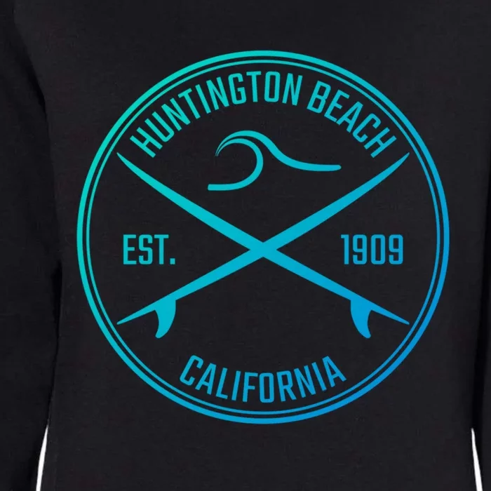 Huntington Beach California Surfer Gift Womens California Wash Sweatshirt