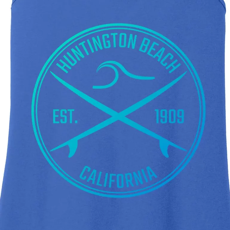 Huntington Beach California Surfer Gift Ladies Essential Tank