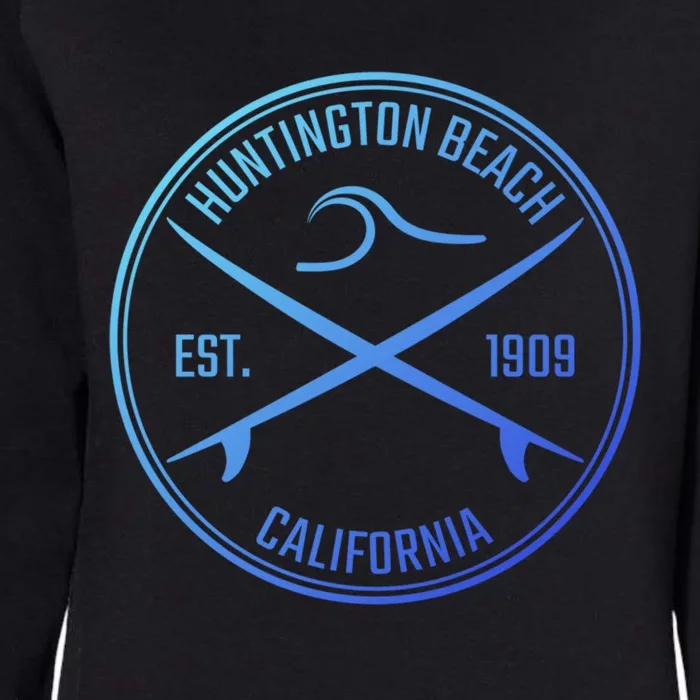 Huntington Beach California Surfer Gift Womens California Wash Sweatshirt