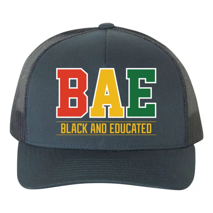 Historically Black College University Bae Black And Educated Gift Yupoong Adult 5-Panel Trucker Hat