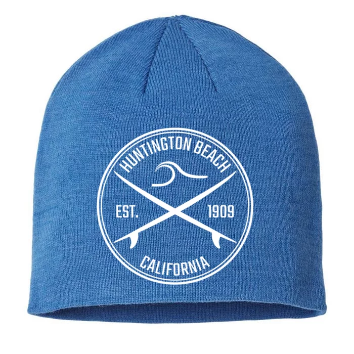 Huntington Beach California Surfer Hoodie 8 1/2in Sustainable Knit Beanie