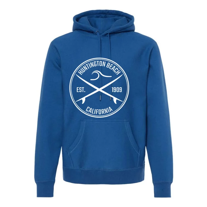 Huntington Beach California Surfer Hoodie Premium Hoodie