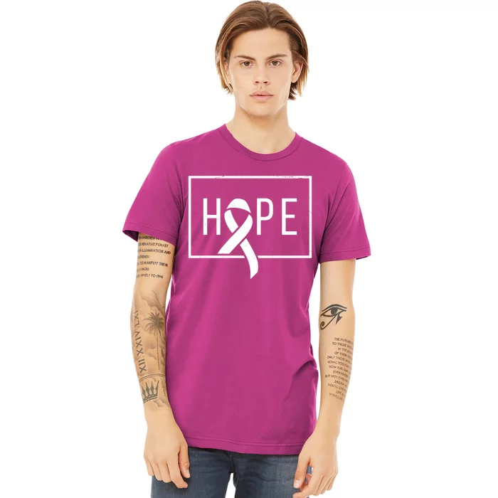 Hope Breast Cancer Awareness Ribbon Premium T-Shirt